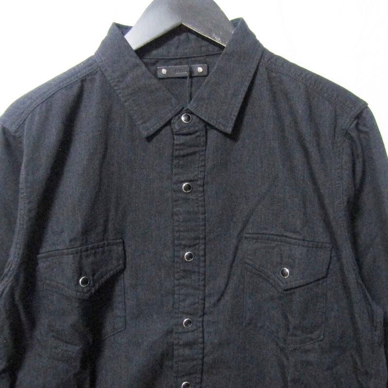 未使用 MINEDENIM マインデニム 長袖ウエスタンシャツ 501 Western SH 