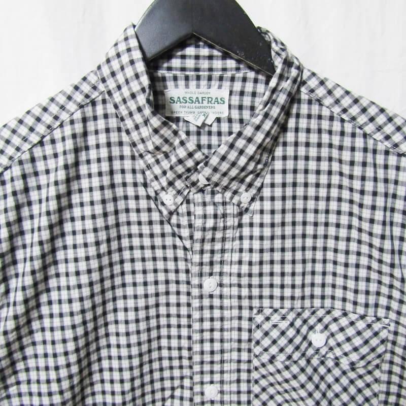 SASSAFRAS ササフラス 長袖チェックシャツ GREEN THUMB SHELL SHIRT