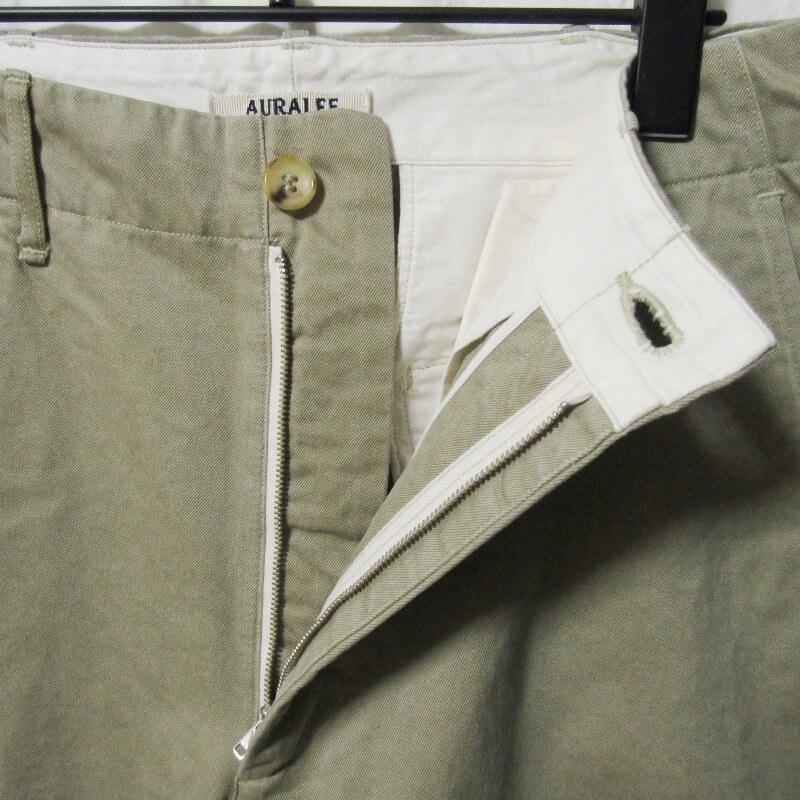 AURALEE ベージュ　チノパン　a8ap02cn サイズ:4 AURALEE ベージュ チノパン a8ap02cn サイズ:4 AURALEE ベージュ