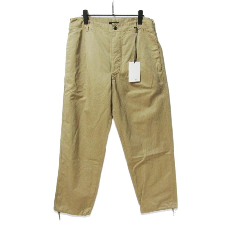 未使用 YLEVE イレーヴ FINX COTTON LAMIE TWILL TROUSERS 170-4240010