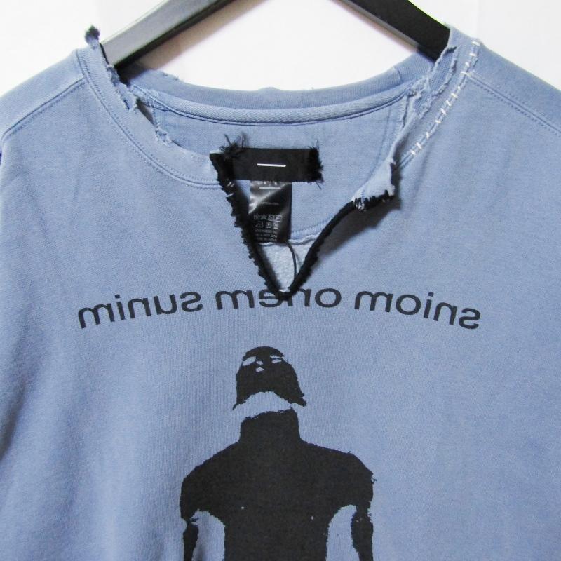 未使用 MINUS マイナス Bootleg Crew Sweat M-24F-BG003 With Repaired