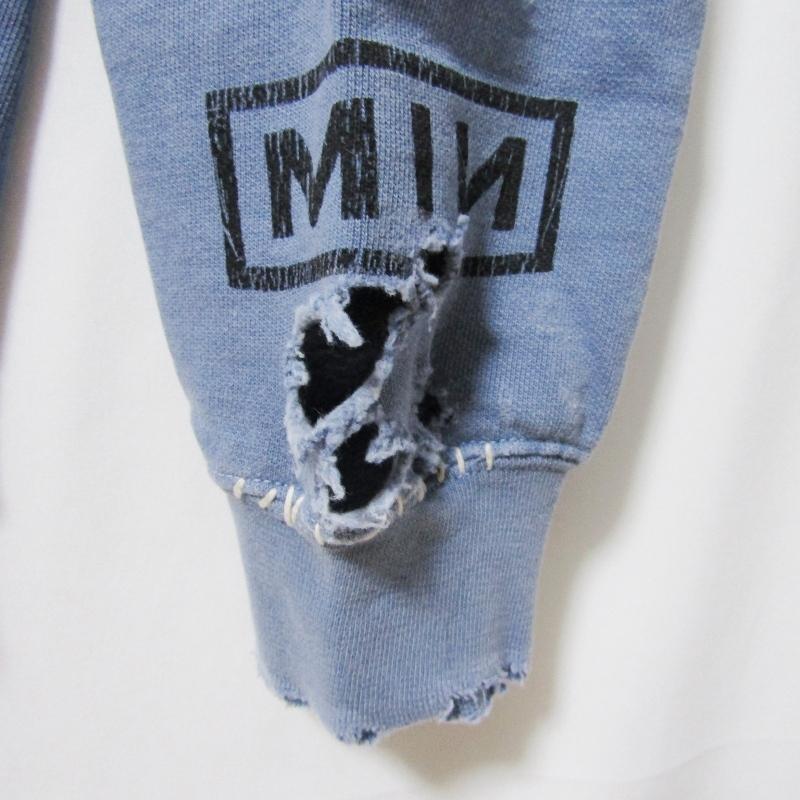 未使用 MINUS マイナス Bootleg Crew Sweat M-24F-BG003 With Repaired