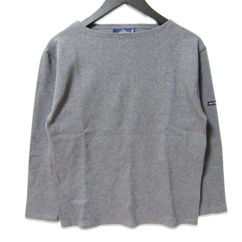 美品】SAINT JAMES セントジェームス ウエッソン 無地 グレー
