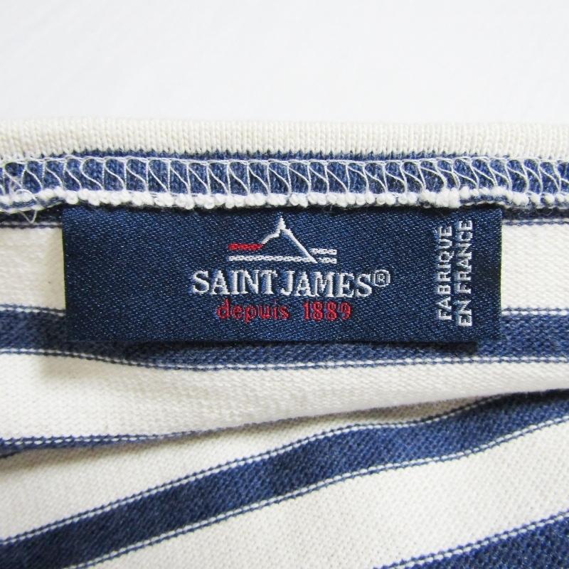美品 フランス製 古着 セントジェームス バスクシャツ 白 黒 サイズ6 美品 フランス製 古着 セントジェームス バスクシャツ 白 黒 サイズ6