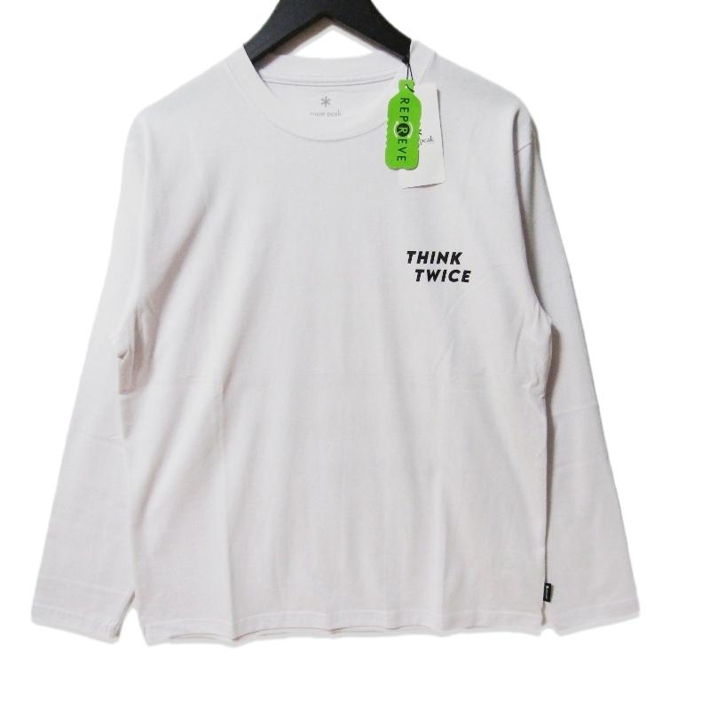 未使用 Snow Peak スノーピーク Think Twice Long Sleeve T