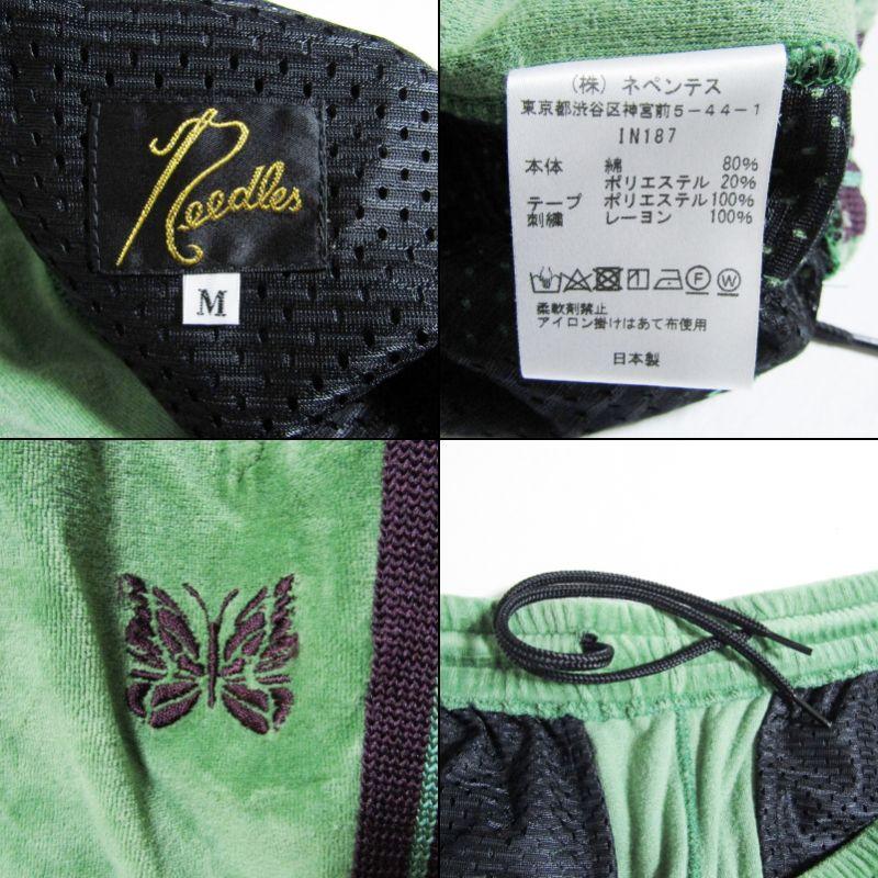 Needles ニードルズ ベロア トラックパンツ IN187 21SS Narrow Track