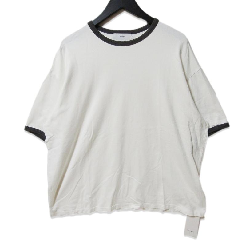 Graphpaper グラフペーパー 半袖Tシャツ GM231-70255B リンガーTシャツ