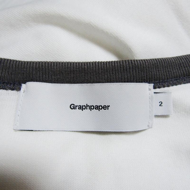 Graphpaper グラフペーパー 半袖Tシャツ GM231-70255B リンガーTシャツ 