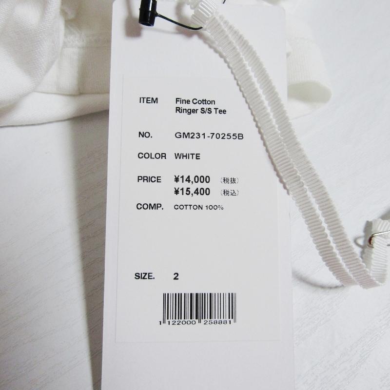 Graphpaper グラフペーパー 半袖Tシャツ GM231-70255B リンガーTシャツ 