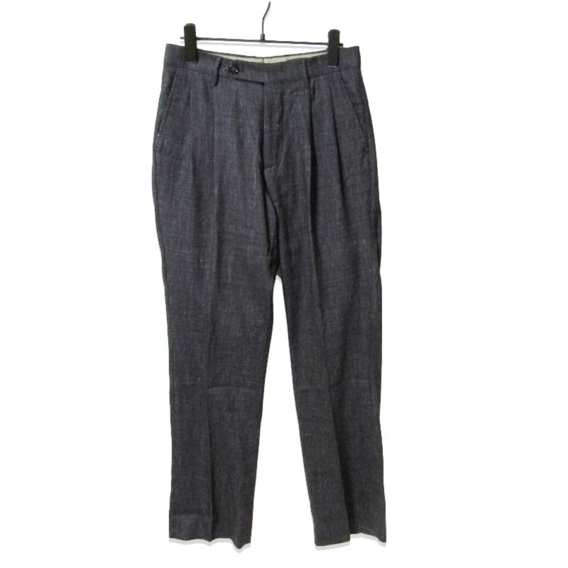 デニスラBARWICHプリーツグルカパンツインディゴ48ベルウィッチスラックス デニスラBARWICHプリーツグルカパンツインディゴ48ベルウィッチスラックス