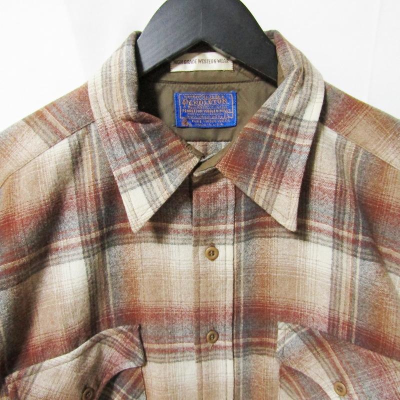 PENDLETON（ペンドルトン） 長袖チェックシャツ USA製 ウール