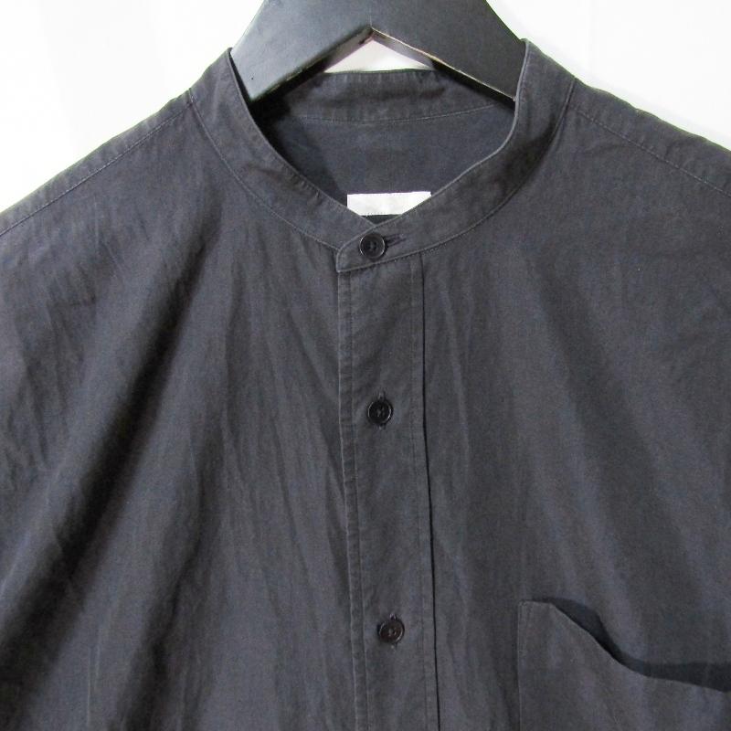 COMOLI コモリ バンドカラーシャツ U03-02002 日本製 長袖シャツ