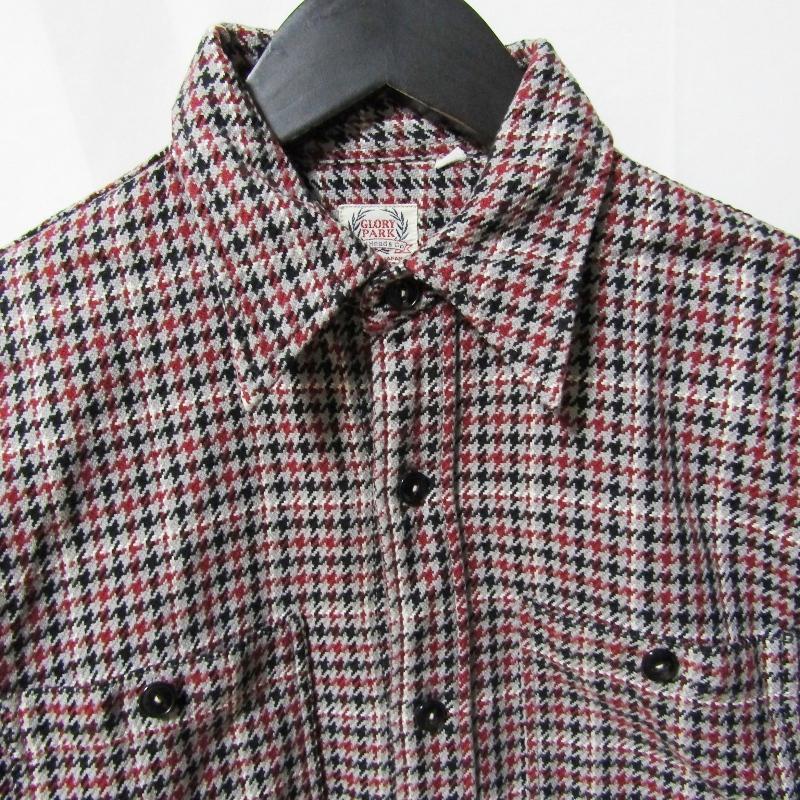 専用フラットヘッド　ブラック4001 W28 ネルシャツ36 千鳥柄2点セット 美品 THE FLATHEAD フラットヘッド 長袖シャツ 千鳥格子 GLORY PARK