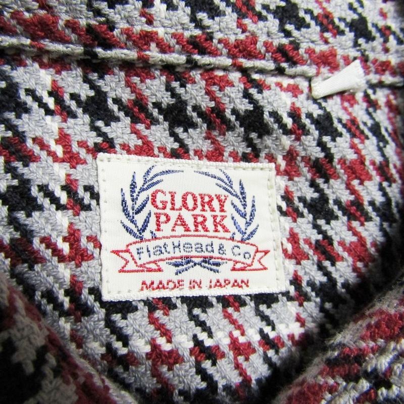 美品 THE FLATHEAD フラットヘッド 長袖シャツ 千鳥格子 GLORY PARK