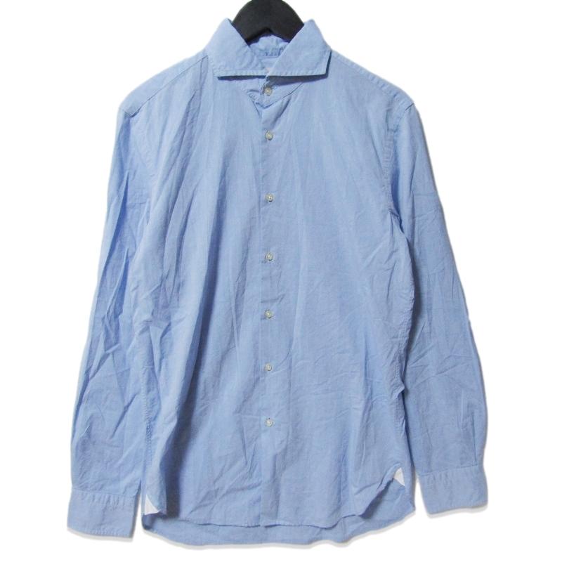 [あす着] ギローバー GUY ROVER 長袖レギュラーカラーシャツ メンズ CLASSIC GUY ROVER ギローバー 長袖シャツ 562101 イタリア製 ブルー M