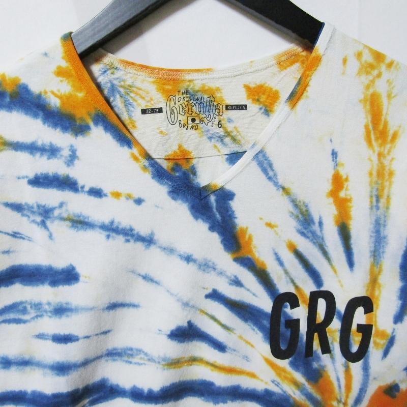 未使用 GERUGA ゲルガ Vネック タイダイ長袖Tシャツ GR-C-151B V-NECK