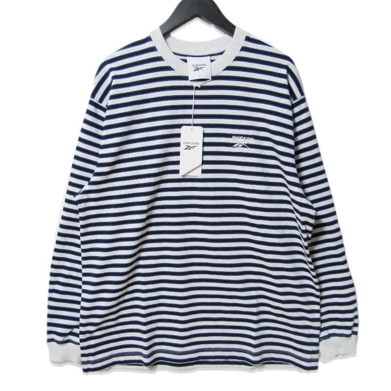 REEBOK everyone CLASSIC BORDER ロンT 未使用 REEBOK × everyone リーボック CLASSIC BORDER LONG SLEEVE TEE