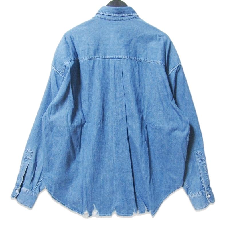 美品 H BEAUTY＆YOUTH エイチ ビューティアンドユース ダメージデニム