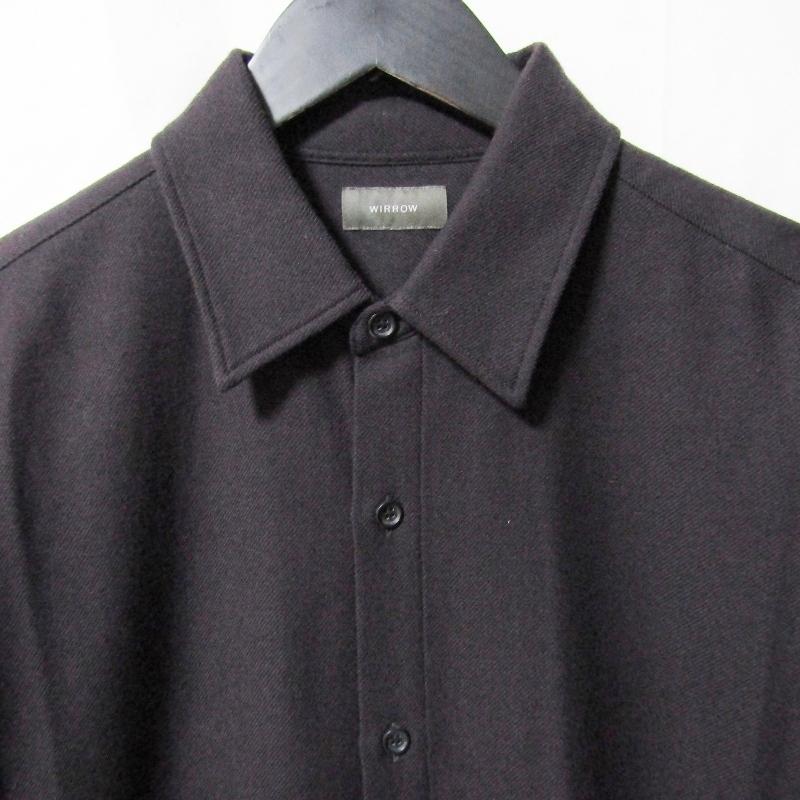 WIRROW ウィロウ ウール 長袖シャツ 531320-224 Botany Wool Regular
