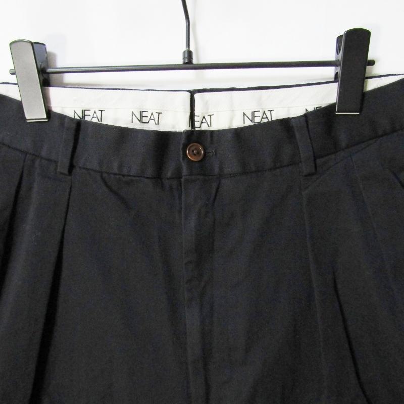 NEAT ニート チノパン CHINO コットン 日本製 ブラック 黒 46 27112311