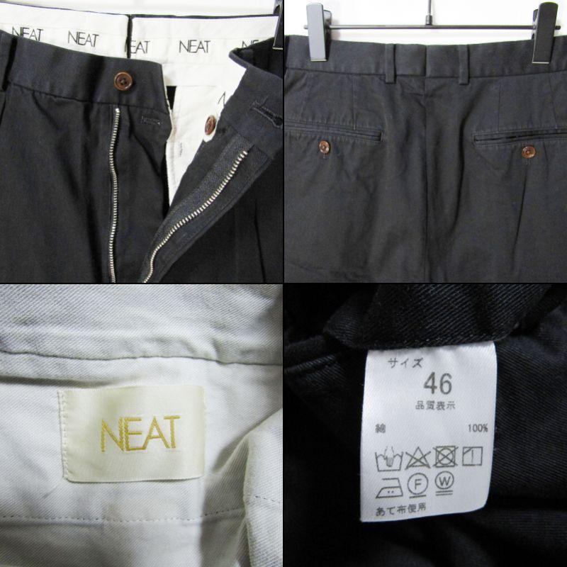 NEAT ニート チノパン CHINO コットン 日本製 ブラック 黒 46 27112311