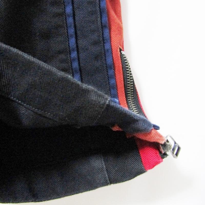 FACETASM ファセッタズム MERGING DENIM PANTS MKS-PT-M06 マージング デニムパンツ ドローコード 裾ジップ ブラック 黒 27112317 FACETASM ファセッタズム MERGING DENIM PANTS MKS-PT-M06 マージング