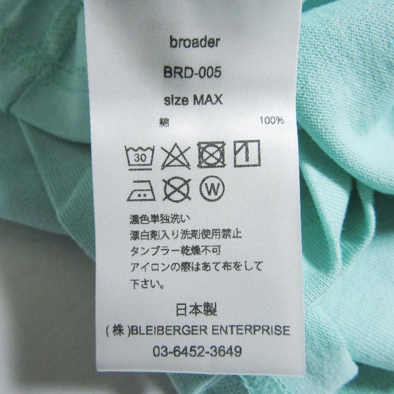 美品 Broader ブローダー BRD BASIC WIDE POCKET TEE BRD005 半袖T 