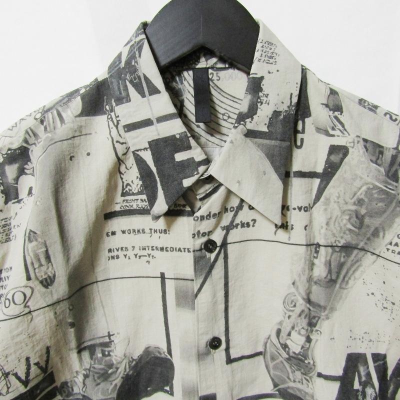 美品 semoh セモー グラフィック シャツ HTBS-047 長袖シャツ SEM Wide 