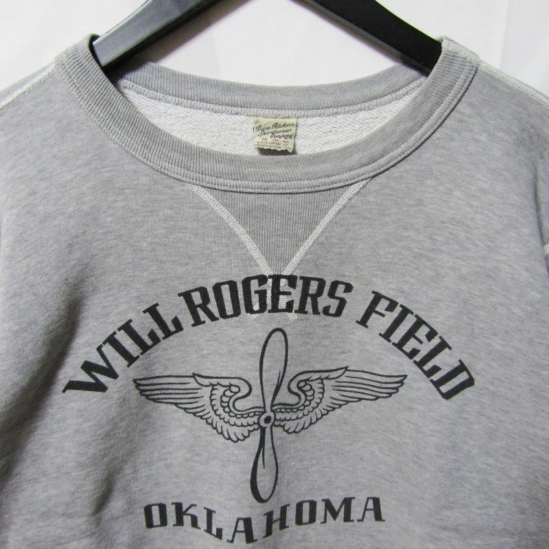 BUZZ RICKSON'S バズリクソンズ クルーネックスウェット 前V WILL