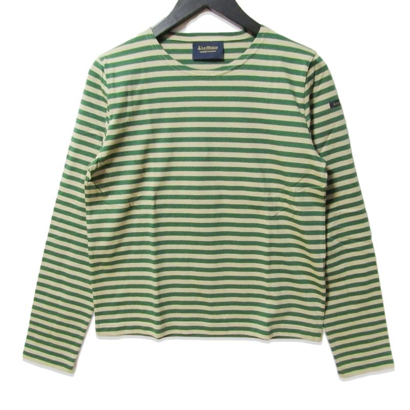美品 Le minor ルミノア ロングスリーブ ボーダー カットソー 27-13-52