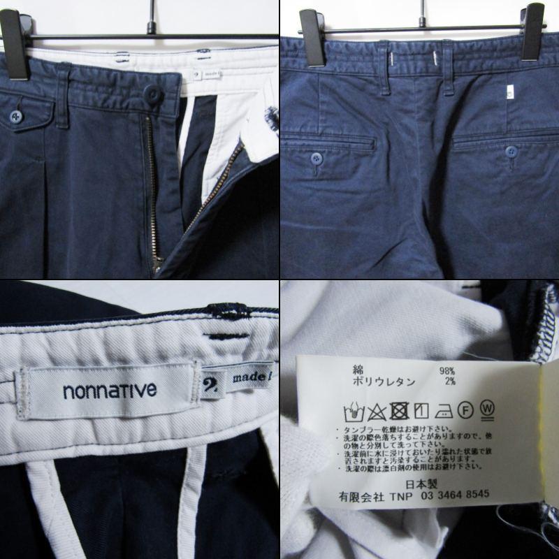 nonnative（ノンネイティブ） DWELLER CHINO TROUSERS RELAXED FIT C/P