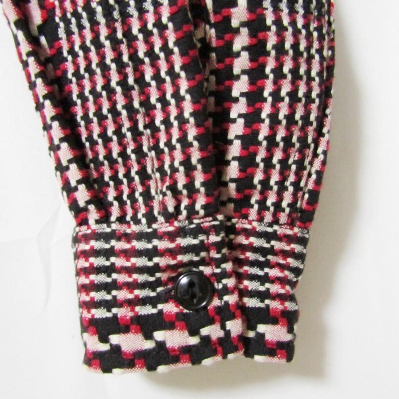 R.J.B アールジェイビー 長袖ワークシャツ レッド ブラック ホワイト