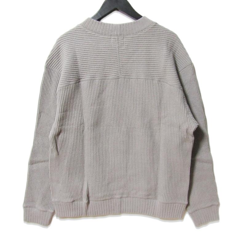 美品 Jackman ジャックマン ワッフル ミッドネックスウェット JM7200