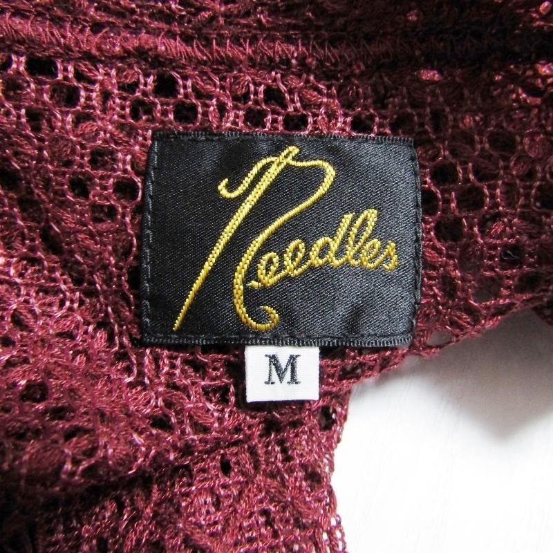 Needles（ニードルス） 美品 レースTシャツ RW341 L/S U-Neck Tee - PE 
