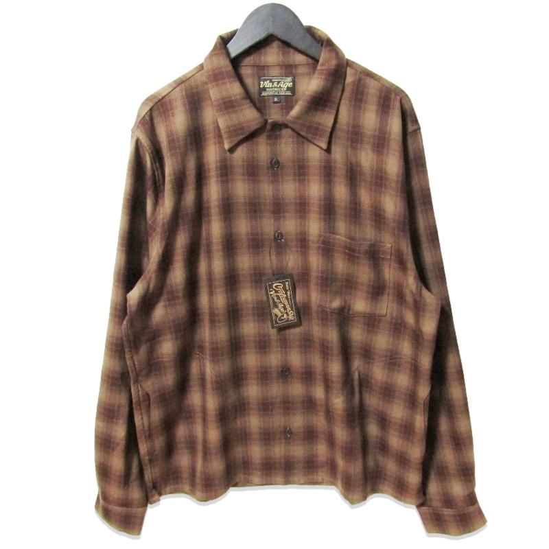 未使用 Vin&Age ヴィンアンドエイジ 長袖チェックシャツ TYPE VSL8