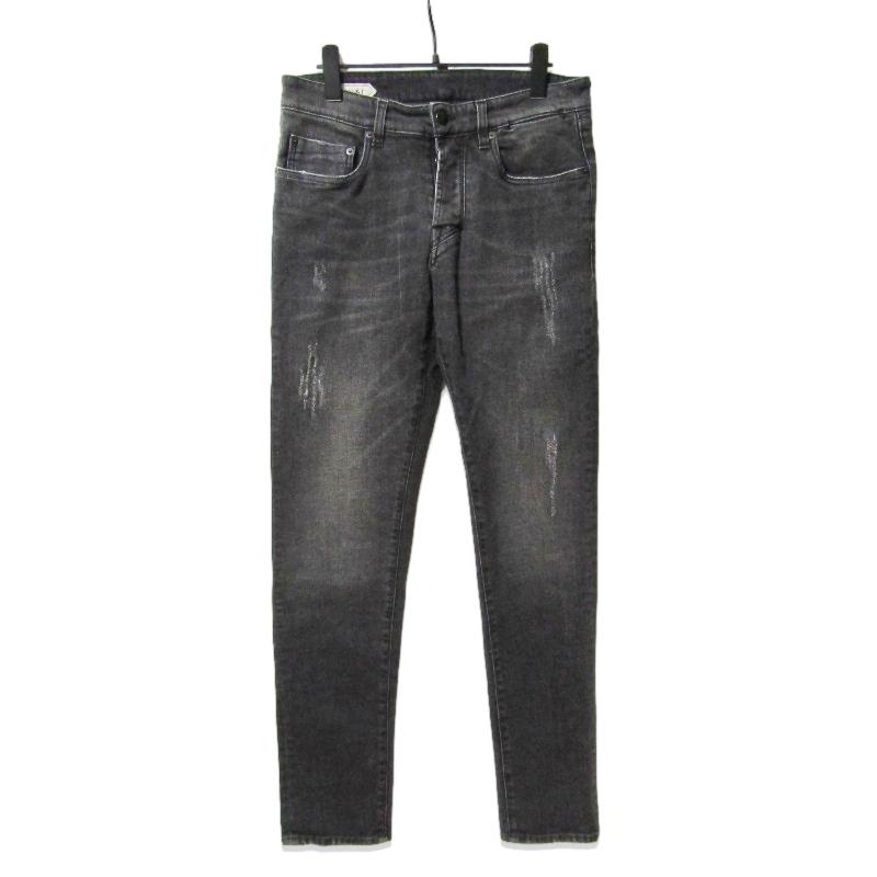 美品✨YCHAI イカイ パナテラ 29 ブラック デニム パンツ YPU001 YCHAI イカイ デニムパンツ PANATELA YPU001 ダメージ加工 デニム