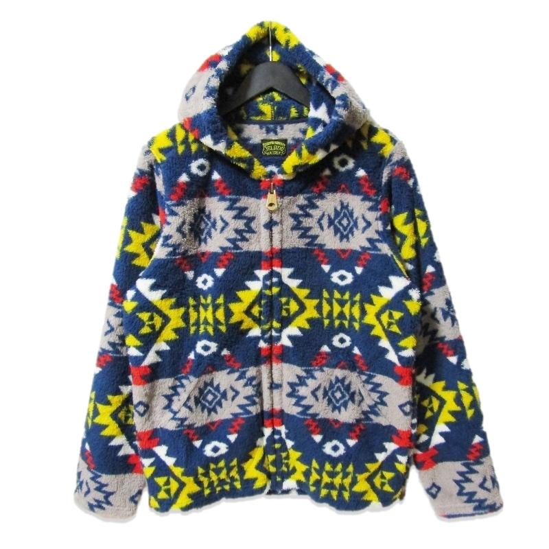 JELADO ジェラード フリースパーカ JRGB707 NATIVE PRINT FLEECE PARKA 70s jelado zip parka