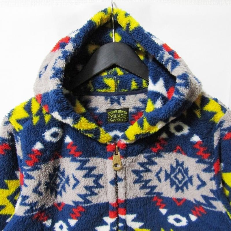 JELADO ジェラード フリースパーカ JRGB707 NATIVE PRINT FLEECE PARKA 70s jelado zip parka