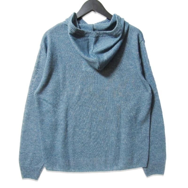 未使用 STATIC スタティック Roar Relax Hoody 44503 リラックスフーディ ニット プルオーバーパーカー Blue Fluorite S/M 27113146_1