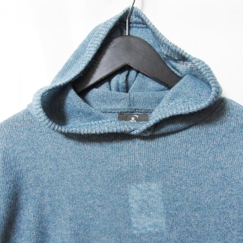未使用 STATIC スタティック Roar Relax Hoody 44503 リラックスフーディ ニット プルオーバーパーカー Blue Fluorite S/M 27113146_2