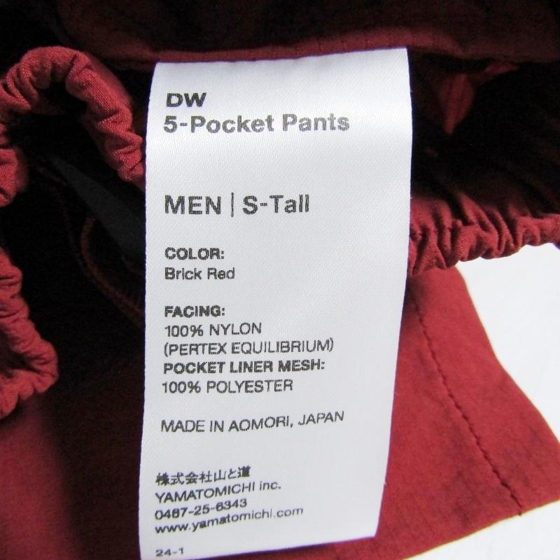 未使用 山と道 ヤマトミチ DW 5-Pocket Pants 24 M's 2024 DW5ポケット