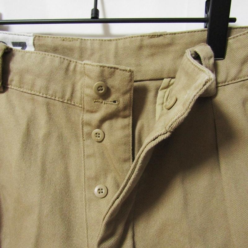 WAIPER.inc ワイパー ツータック チノトラウザー 24WP69 フランス軍 M