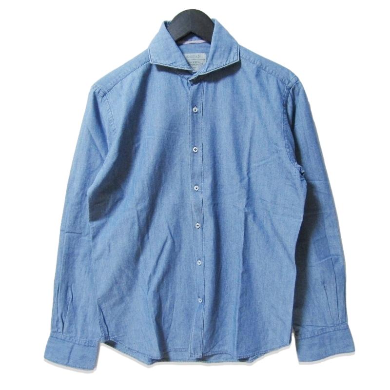ORIAN オリアン 長袖シャツ DENIM DIVISION SLIM FIT 背ダーツ ワイド 