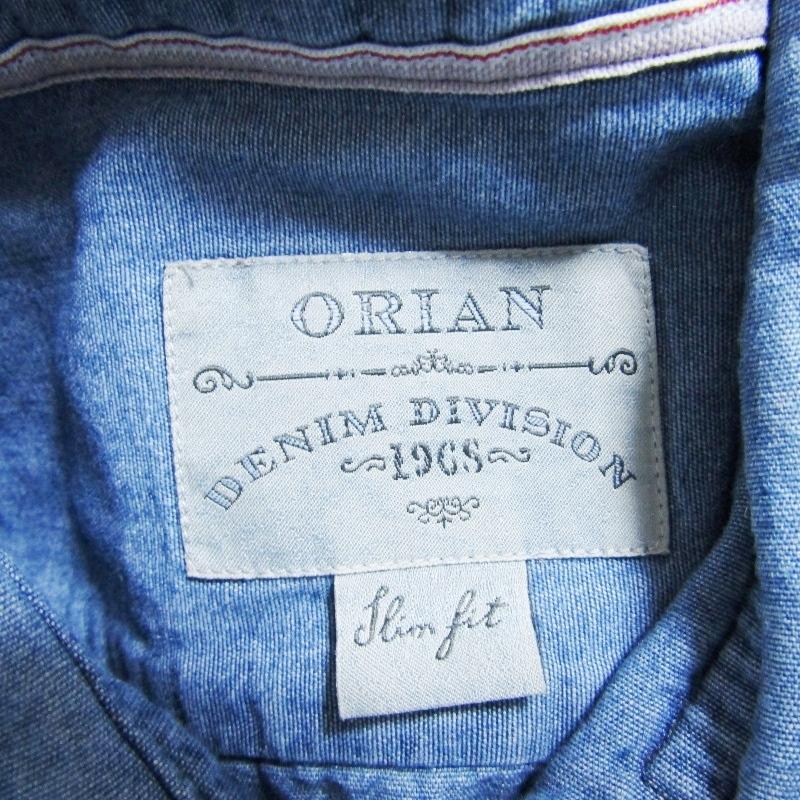 ORIAN オリアン 長袖シャツ DENIM DIVISION SLIM FIT 背ダーツ ワイド 