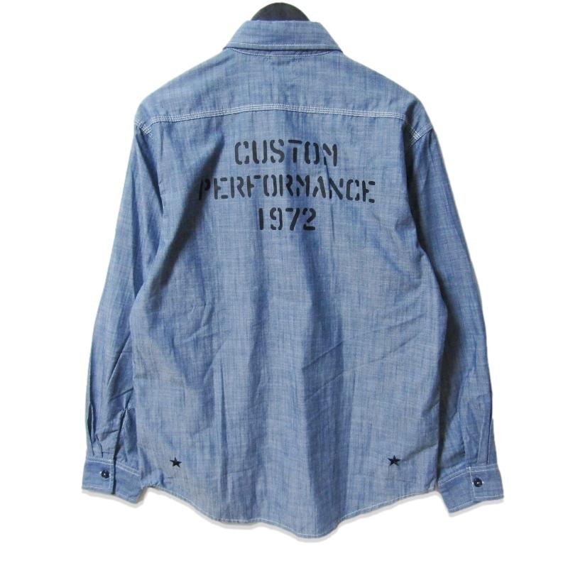 M&M CUSTOM PERFORMANCE シャンブレーワークシャツ L 【公式通販】
