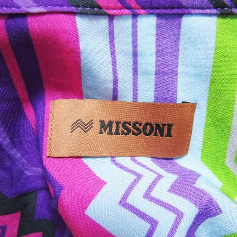 美品 MISSONI ミッソーニ 半袖シャツ US23SJ0R.BW00M1 S505W オープン