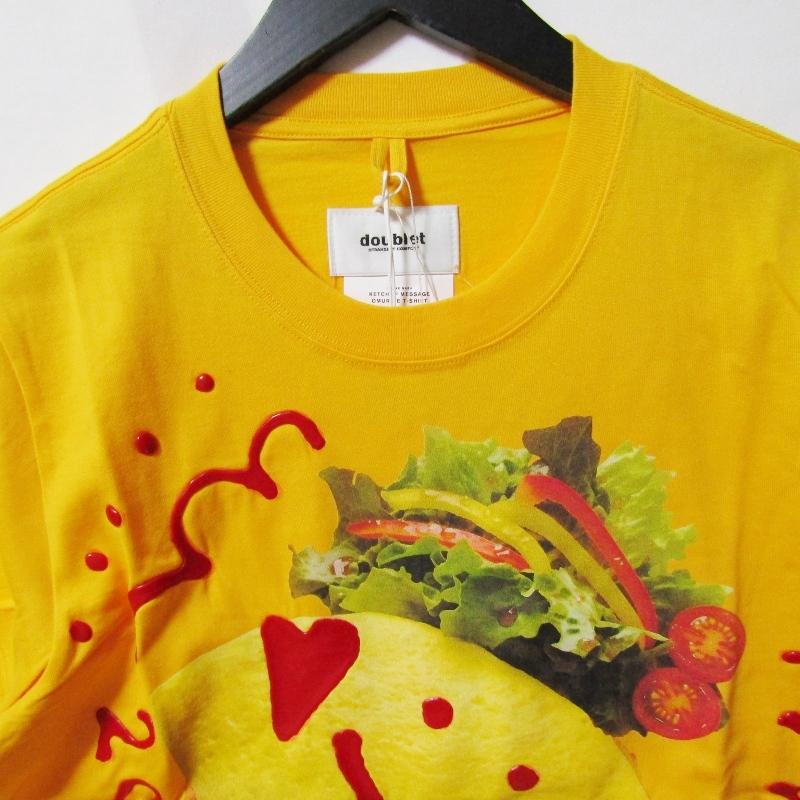 未使用 doublet ダブレット KETCHUP MESSAGE OMURICE T-SHIRT 