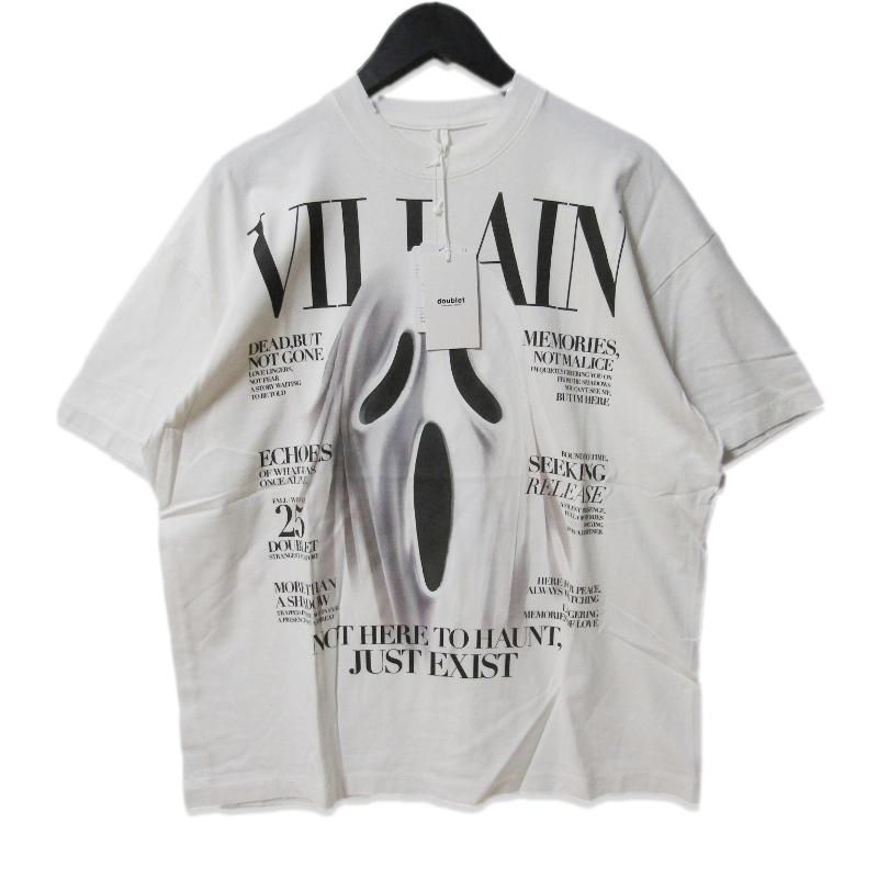 未使用 doublet ダブレット VILLAIN COVER PRINT T-SHIRT 25AW48CS411 
