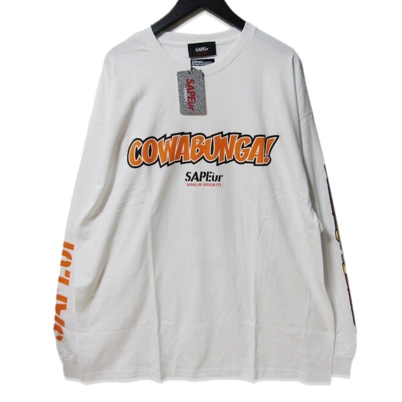 未使用 SAPEur × TURTLES サプール 長袖Tシャツ A0022-076 タートルズ 