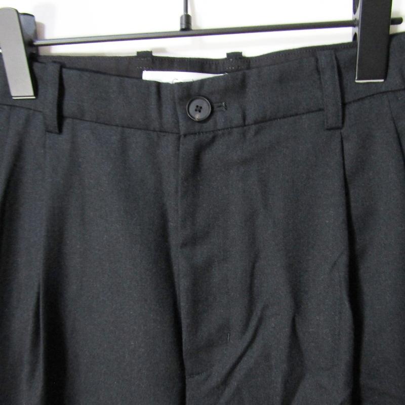 cornier ウールスラックス　ブラック　サイズS Cornier コルニエ スラックス ウール 2タック ツータック 日本製